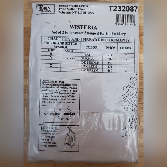 Tobin Home Crafts Wisteria Pillowcases - Picture 2 of 4